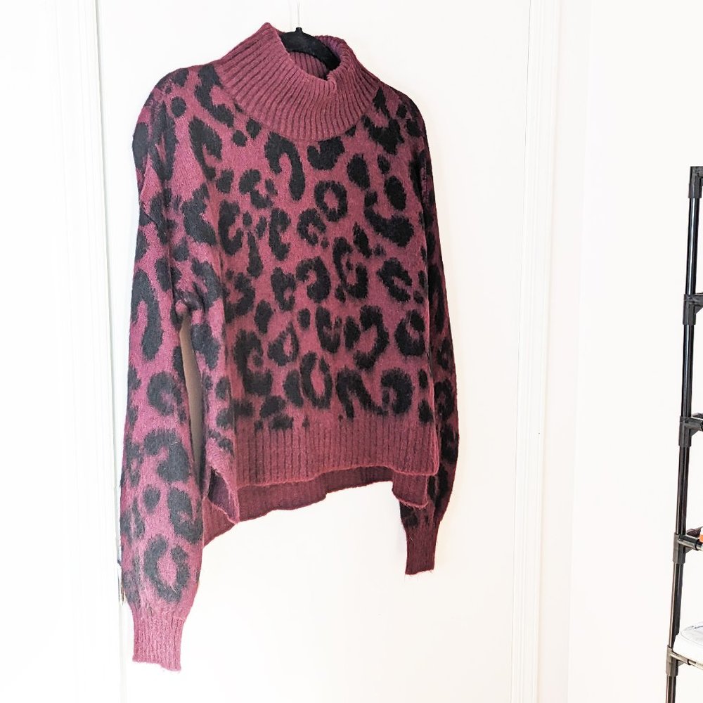 Sweaty Betty Leopard Sweater NWOT